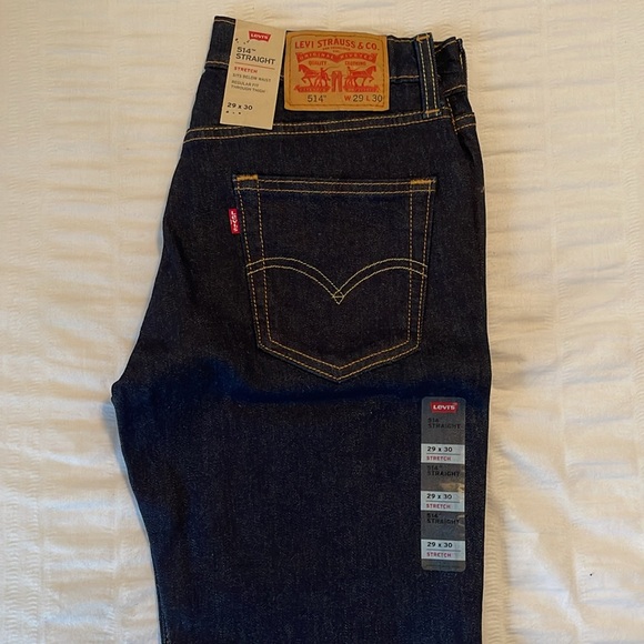 Men’s Levi’s 514 Blue Jeans - Picture 2 of 3